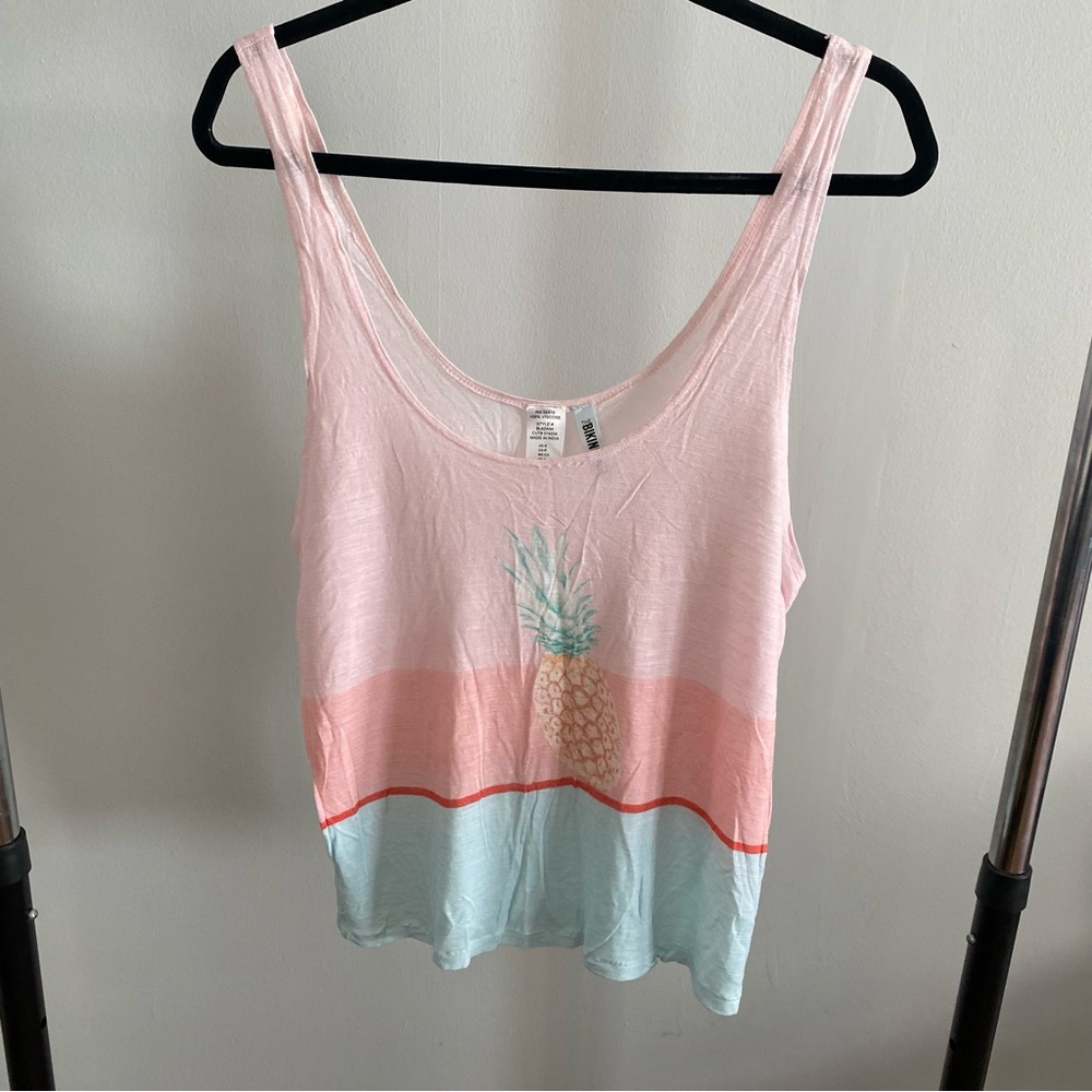 The Bikini Lab Pineapple Tank Top size Small